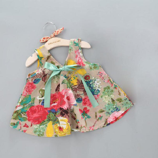 Summer Floral Sleeveless Set