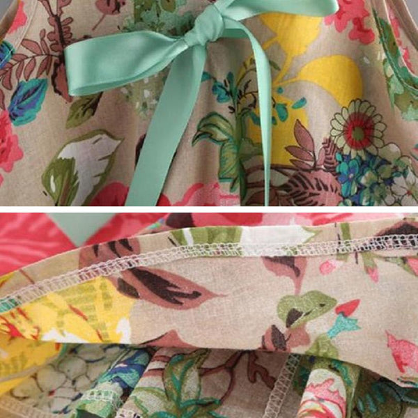 Summer Floral Sleeveless Set