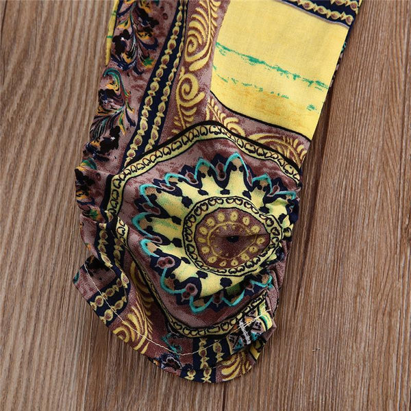 Bohemian Chiffon Halter Top Set