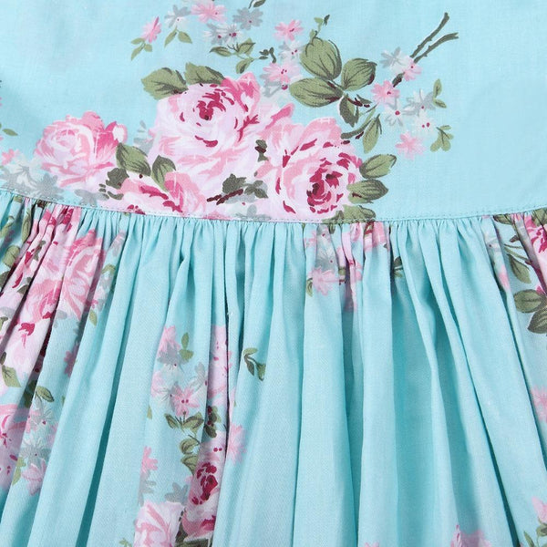 Floral Print Backless Dress