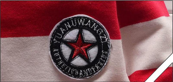 Striped Sporty Hoodies Set