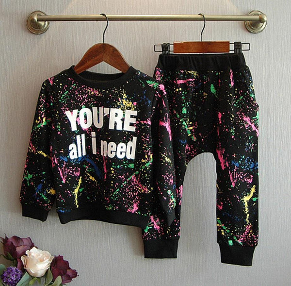 Hip-hop Style Sweater Set