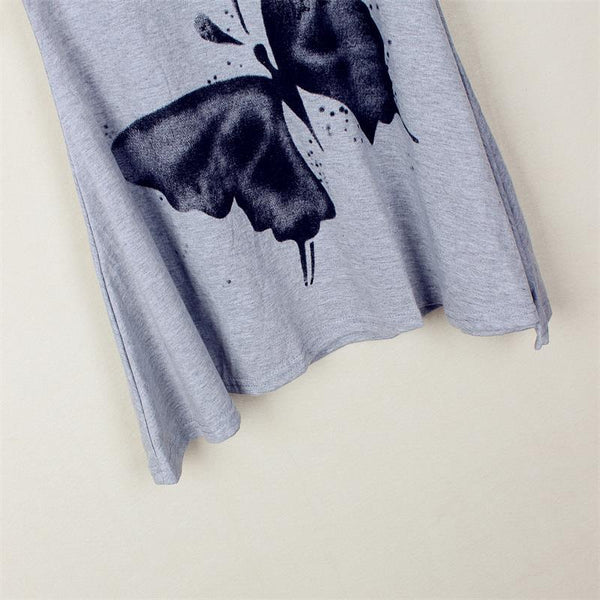 Butterfly Print Long Dress