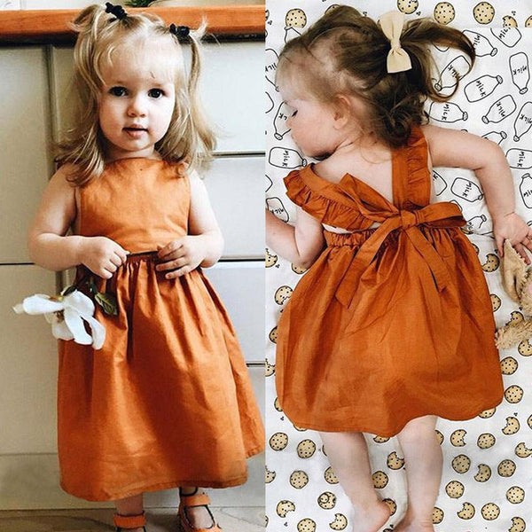 Sexy Back Bowknot Sleeveless Sundress