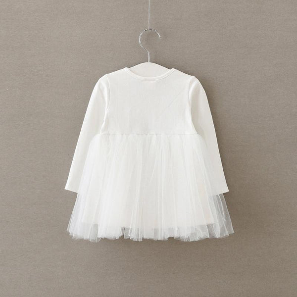 Long Sleeve Mesh Princess Dress