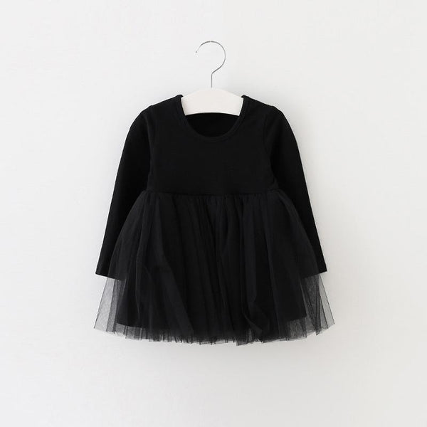 Long Sleeve Mesh Princess Dress