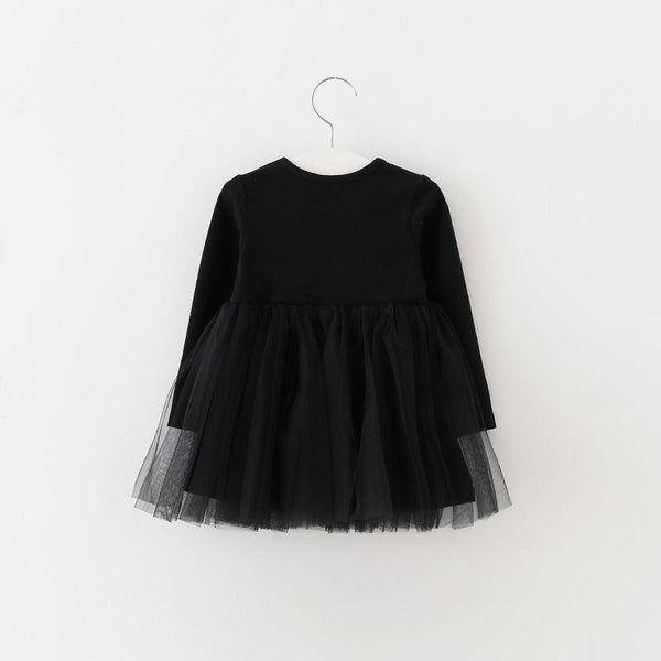 Long Sleeve Mesh Princess Dress