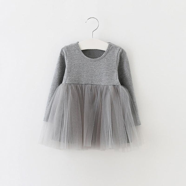Long Sleeve Mesh Princess Dress
