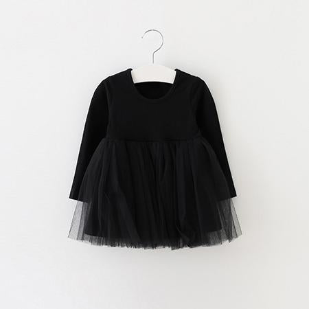 Long Sleeve Mesh Princess Dress