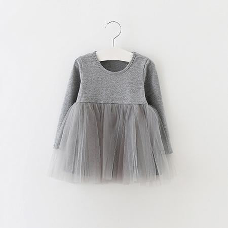 Long Sleeve Mesh Princess Dress