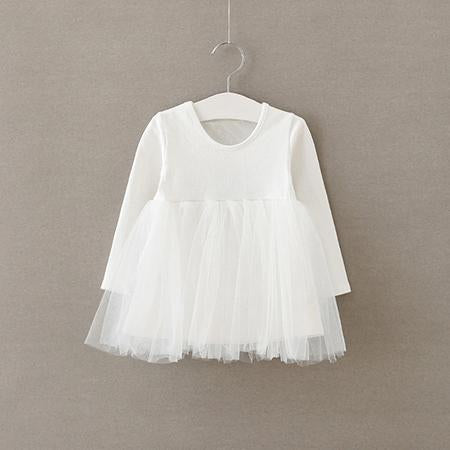 Long Sleeve Mesh Princess Dress
