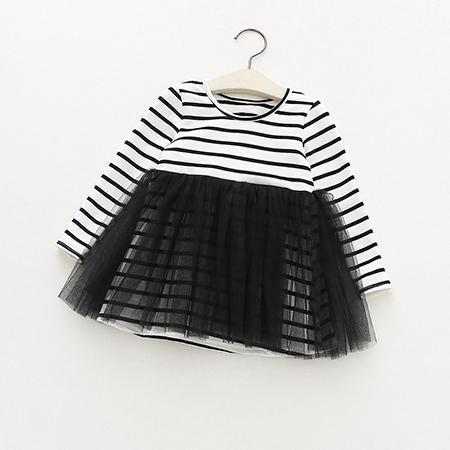 Long Sleeve Mesh Princess Dress